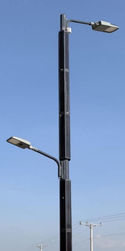 Solar Cylinder Street Light Post 100w