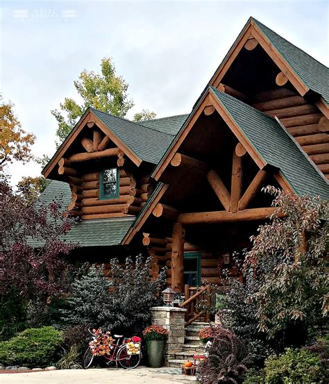 Fall Decor Log Cabin Cabin Living ~ White Arrows Home