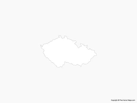 Printable Maps Of The Czech Republic Free Vector Maps