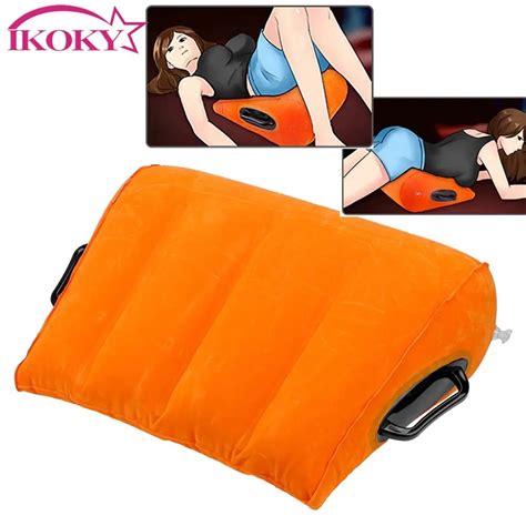 Ikoky Inflatable Sex Pillow Adult Furniture Magic Sexual Cushion Love Position Sofa Erotic Sex