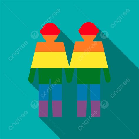 gay rainbow vector hd png images gay couple in rainbow colors icon flat style style icons gay