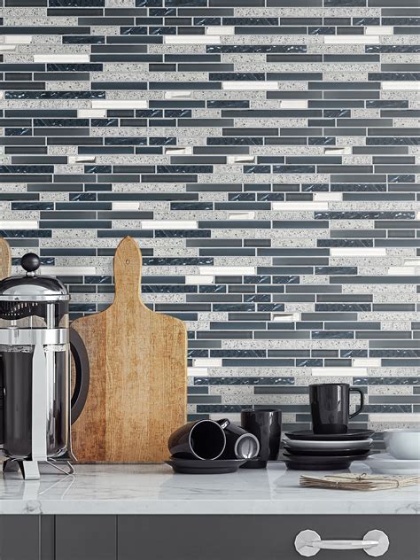 Discover savings on gray backsplash & more. Blue Gray Color Glass Quartz Mosaic Tile | Backsplash.com