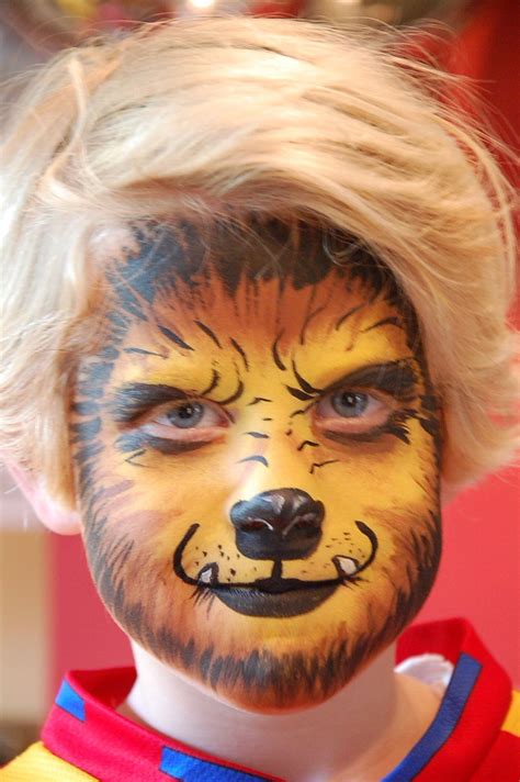 Werewolf Face Paint Face Painting Halloween Werewolf Face Paint