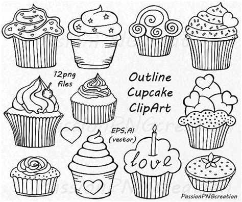 Vorlage für fensterbilder kostenloser vorlagen kränze schlitten girlande kreidestift winter weitere ideen zu kreidestifte kreide fensterbilder weihnachten. Cupcake-Clipart Doodle Cupcakes Cliparts von ...