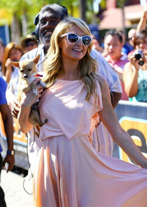 Paris Hilton on the Extra Set in Universal City – July 2015 – celebsla.com