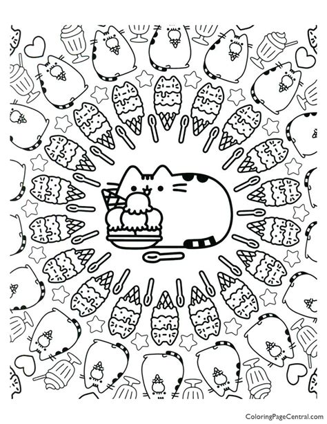 Pusheen Coloring Page 13 Coloring Page Central