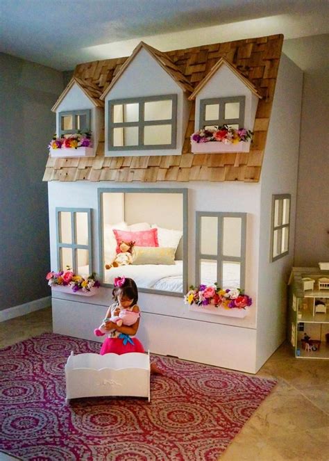 Mias Country Cottage Bed Loft Bunk Bed Dollhouse Or Playhouse