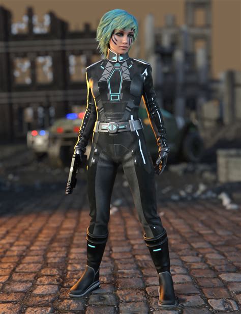 Sci Fi Commander Outfit For Genesis Female S Daz D