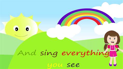 I Can Sing A Rainbow Rainbow Song Color Song Nursery Rhymes With