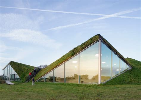 A Grass Roof Helps This Dutch Island Museum Settle Into Its Marshland