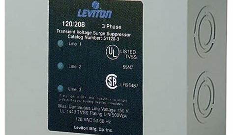 Leviton 120/208-Volt 3-Phase WYE Surge Protector Panel-51120-003 - The