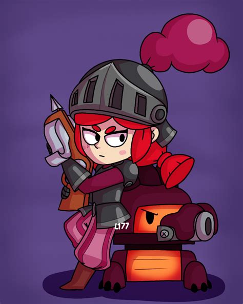 Kara şovalye Jessie Brawl Stars Png