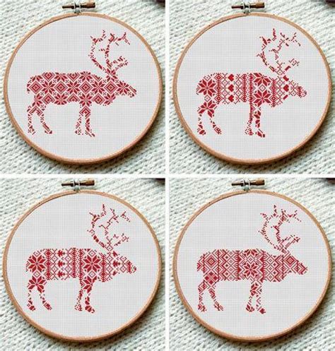 Nordic Reindeer Cross Stitch Pattern Craftsy Cross Stitch Patterns