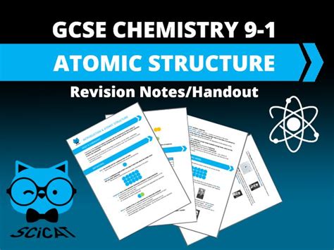 Chemistry Gcse Atomic Structure Revision Notes Handout Teaching