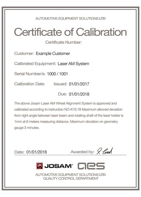 Calibration Certificate 018 Free Certificate Templates Certificate Vrogue