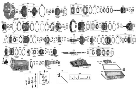 A340 Transmission Parts Diagram Transmission Parts Online