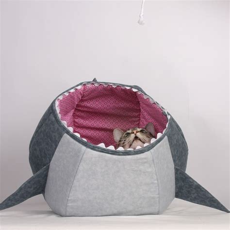 Great White Shark Cat Ball Cat Bed Unique Cat Bed Cat Ball Cat Bed