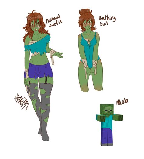 Redrawing Minecraft Mobs As Cute Girls Minecraft Amino