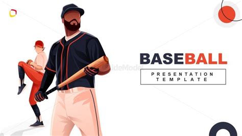 Baseball Powerpoint Template Cover Slide Slidemodel