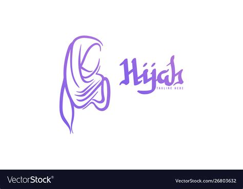 Hijab 2 Royalty Free Vector Image Vectorstock
