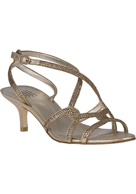 Pelle Moda Frantic Evening Sandal Gold Leather In Metallic Lyst