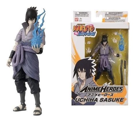 Anime Heroes Naruto Shippuden Figura Uchiha Sasuke Bandai Envío Gratis