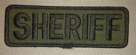 15x4 Sheriff Subdued Patch Velcro Backed Rps Tactical Tactical