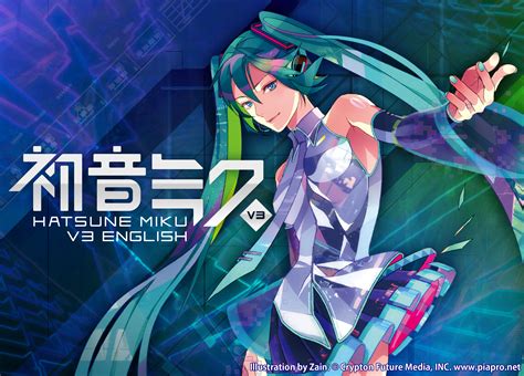 Crypton Future Media Introduces Hatsune Miku V3 English A Futuristic