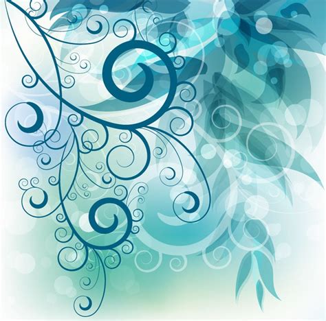 Seamless floral pattern set free vector. Abstract Swirl Floral Background Vector Graphic | Free ...