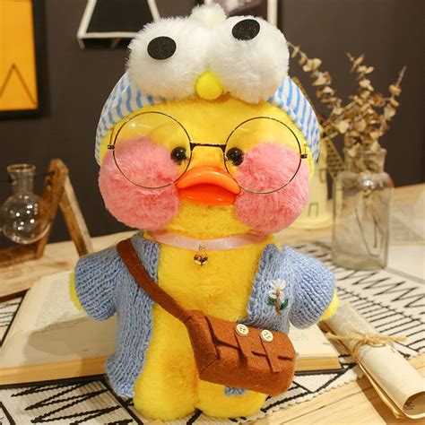 30cm Lalafanfan Cute Cartoon Duck Plush Toy Stuffed Soft Kawaii Yellow