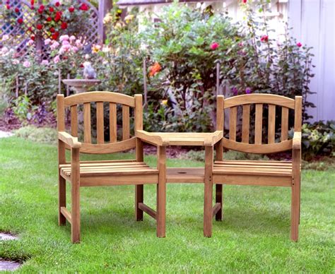 Complete your garden with a beautiful set from our extensive range of garden furniture. Ascot Teak Garden Companion Seat Bench - Garden Tete a ...