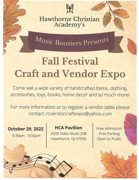 Oct 29 Hca Fall Festival Craft And Vendor Expo 930 Am 300 Pm