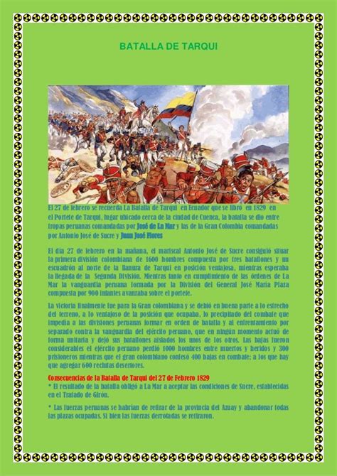 Batalla De Tarqui 27 De Febrero 1829