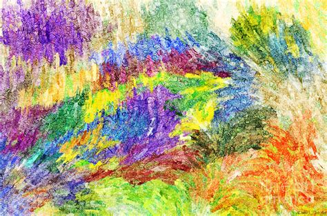 Abstract Strokes Digital Colored Pencil Digital Art By Debbie