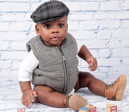 In Pictures Bimbo Thomas Takes After Tonto Dikeh Marks Sons Month
