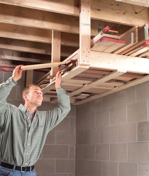 How To Build Overhead Lumber Storage Rack Plans Pdf Plans