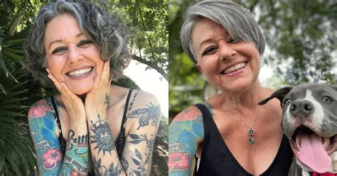 58 Year Old Woman With Tattoos Was Recently Chastised For “dressing Up Like A Teenager” Little