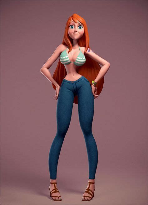 Tips For Turning A D Cartoon Into A D Concept Sexy Cartoons Female Character Design