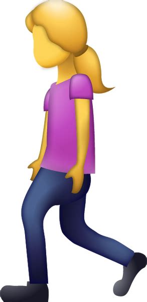 Girl Walking Emoji Free Download Ios Emojis Emoji Island