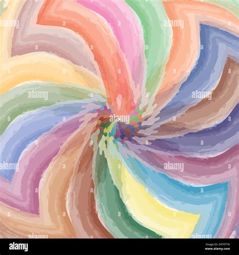 Vector Illustration Of Spectral Multicolored Watercolors Painting In