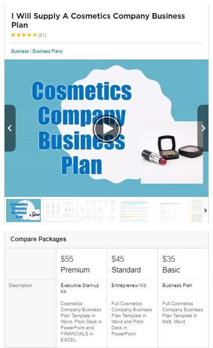 Are you setting up a manufacturing business? Cusmotic Manufacturing Business Plan Template / Cosmetic ...