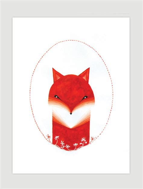 Fox Watercolor Illustration On Behance