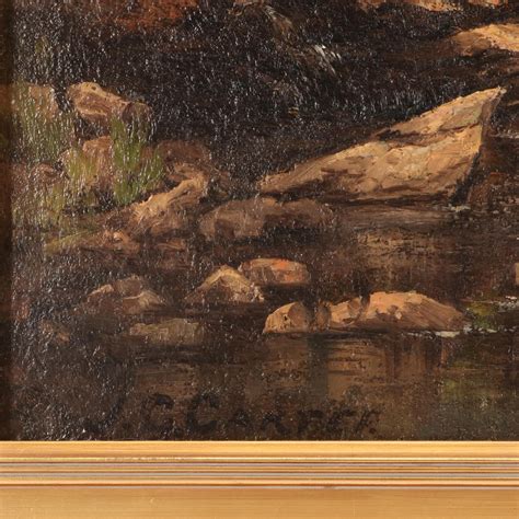 J C Carter 19th Century American School Landscape Oil Painting Ebth