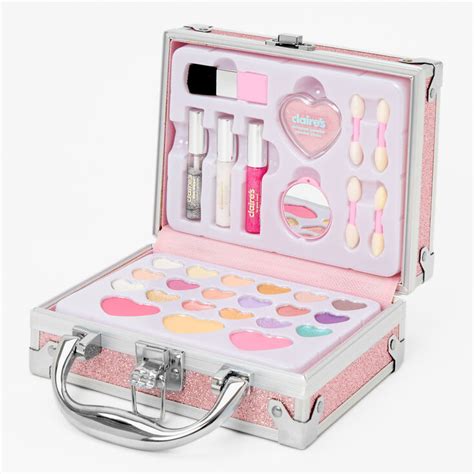Pink Glitter Travel Case Makeup Set Claires Us