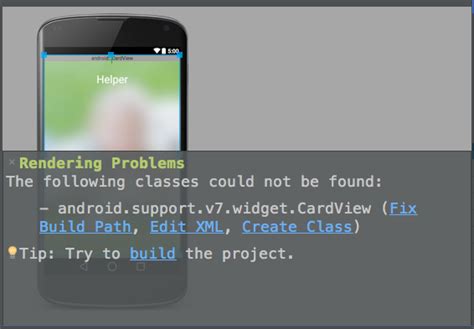 Java Android Support V Widget Cardview Could Not Be Found Android Studio Preview Itecnote