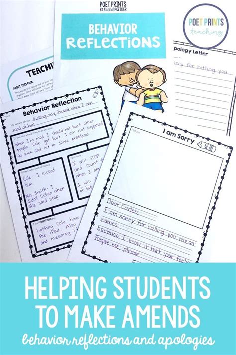 I Use Simple Behavior Reflections In My Elementary Classroom To Help My