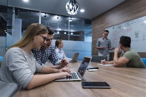 Startup Business Team On Meeting Stock Image Image Of Desk Person