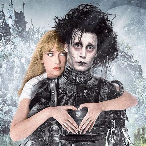 true love edward scissorhands tim burton art tim burton movie