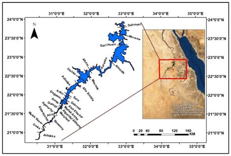 Lake Nasser Map