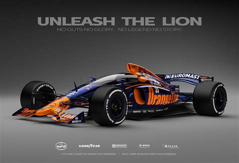 Orange Lion Euromaster Formula 1 Livery Concept Behance